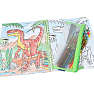 Dino world malebog med farveblyanter