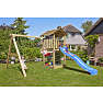 Jungle Gym Cottage 2.1 legetårn inkl. gyngemodul, rutsjebane og 120 kg sand