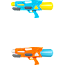 Stor vandpistol 49 cm - flere varianter - assorteret