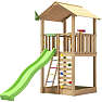 Jungle Gym Sierra legetårn komplet inkl. grøn rutsjebane