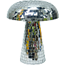 Salling glitter bordlampe - sølvfarvet