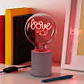Mickey Mouse LED neonlampe - rød