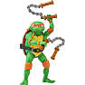 Turtles Mutant Meyhem figur Michelangelo