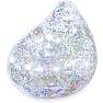 Bestway oppustelig glitterstol - transparent
