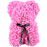 Lyserød Rose bamse 28 cm