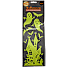 Halloween glow klistermærker - flere varianter - assorteret