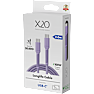 X2O Longlife 100W USB-C/C-kabel 2M - Lavendel