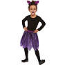 Halloween Batty Tutu kostumesæt str. 116 cm
