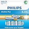 Philips Alkaline Plus AAA batterier 16-pak