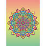 Diamond Art lærred 13x18 cm - mandala