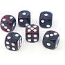 Games for fun marmor terning 6-pak blå