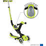Globber Go-up deluxe 3-hjulet børne scooter med sæde - grøn