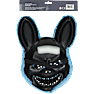 Halloween killer kanin maske H: 34 cm - blå