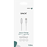 Sinox lighting kabel 1 meter - hvid