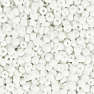 Rocaiperler hvid, 25g hulstr. 0,6-1,0 mm