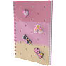 Danpen Junior Notesbog med Charms - pink/gul