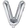 Folieballon "V" 33 cm - flere varianter - assorteret