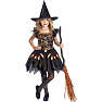 Halloween edderkoppeheks kostume str.  164