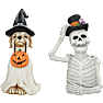 Halloween stor figur med LED H: 50 cm - flere varianter - assorteret