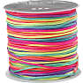 Multicolor knyttesnor 1 mm tyk - 28 meter