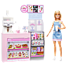 Barbie kaffebar med Barbie dukke
