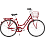 SCO Classic Dame cykel 7 gear 28" 2023 - rød