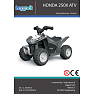 Honda PX250 ATV elektrisk bil 6V