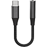 X2O Longlife USB-C-lydadapter USB-C 3,5 mm 0,1 m - Sort