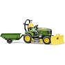 John Deere havetraktor + trailer