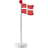 Bordflag i Træ
