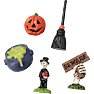 Halloween landskabs tilbehør - flere varianter - assorteret