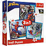 Spiderman puslespil 3i1 - 20, 36 og 50 brikker