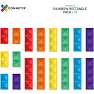Connetix Ractangle Pack magnetsæt 18 dele - Rainbow