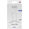 X2O Basic 60W USB-C/C-kabel 2M - Hvid