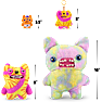 Fuggler nøglering 13 cm - assorteret