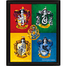 3D billede Hogwarts Huse Emblemer