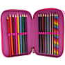 Danpen Junior Deluxe penalhus med indhold - regnbue pearl