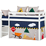 Hoppekids Construction forhæng til halvhøj- og køjeseng 70x160 cm