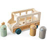 Sebra træ legetøjsbus
