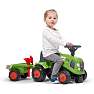 Falk Toys Baby Claas ride-on traktor med trailer, rive og skovl