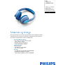 Philips Kids On-Ear hovedtelefoner - blå