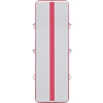 ASG Airtrack 300x100x10 cm - Grå/Pink