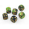 Games for fun marmor terning 6-pak grøn