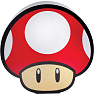 Super Mushroom lampe - rød