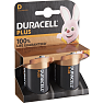 Duracell Plus D batterier 2-pak