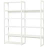 Hoppekids STOREY sektion med 8 hylder 80 cm - hvid