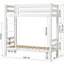 Hoppekids ECO Luxury høj køjeseng 70x160 cm