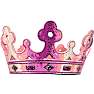 Liontouch prinsessekrone i skum - flere varianter - assorteret