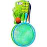 Badmintonketchere med fjerbolde