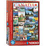 Puslespil Travel Canada Vintage Posters - 1000 brikker